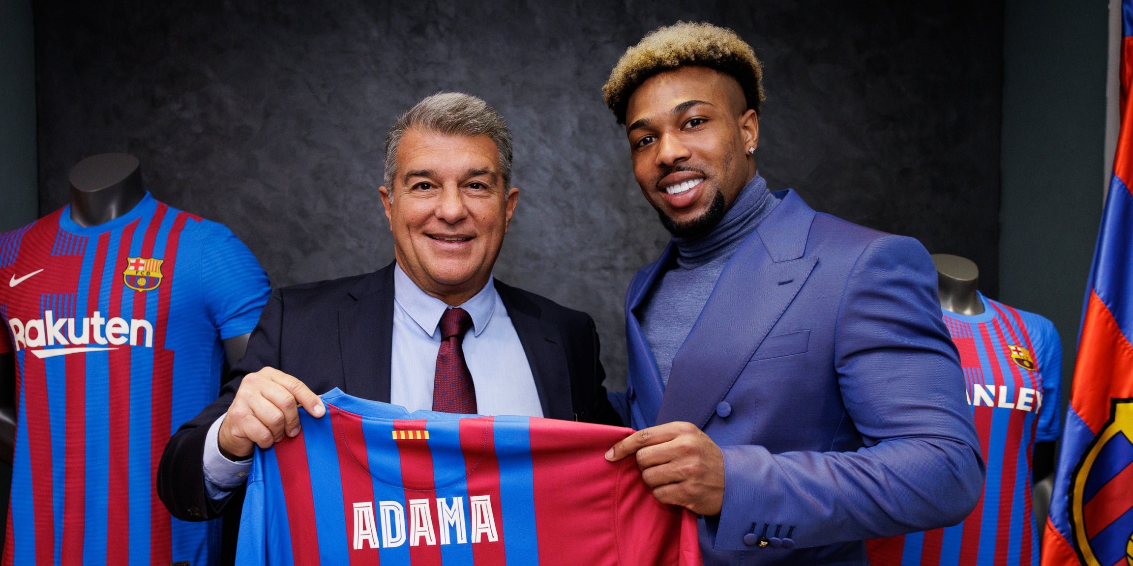 Joan Laporta presenta Adama Traoré al Camp Nou | FC Barcelona