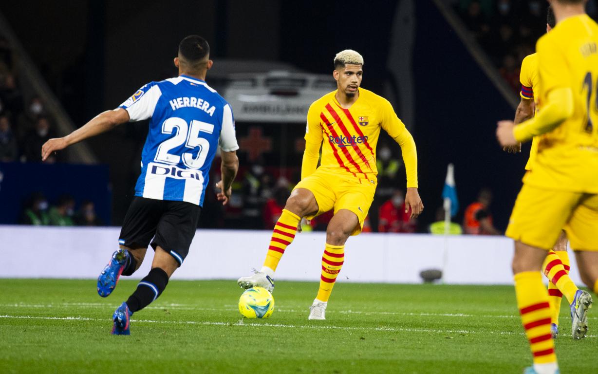 Ronald Araujo, durant el derbi | FC Barcelona
