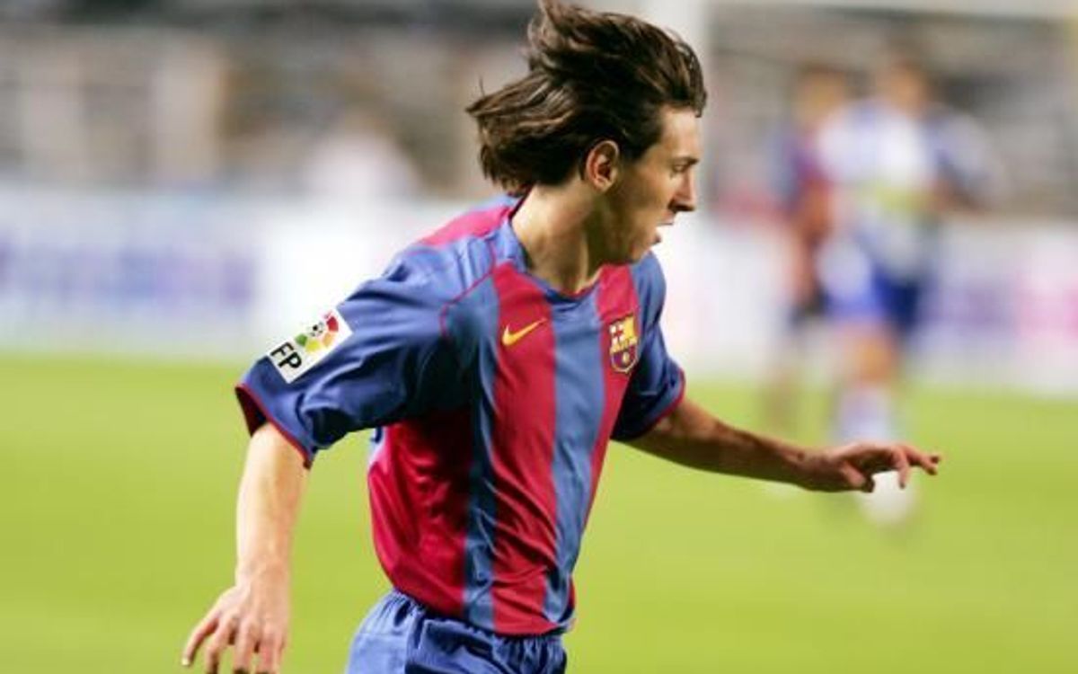 Leo Messi, durant el seu debut amb el Barça | FC Barcelona