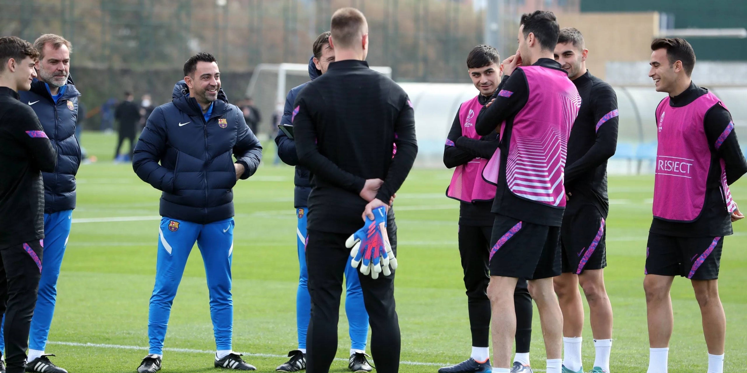 Els jugadors del Barça, durant un entrenament de l'Europa League | FC Barcelona