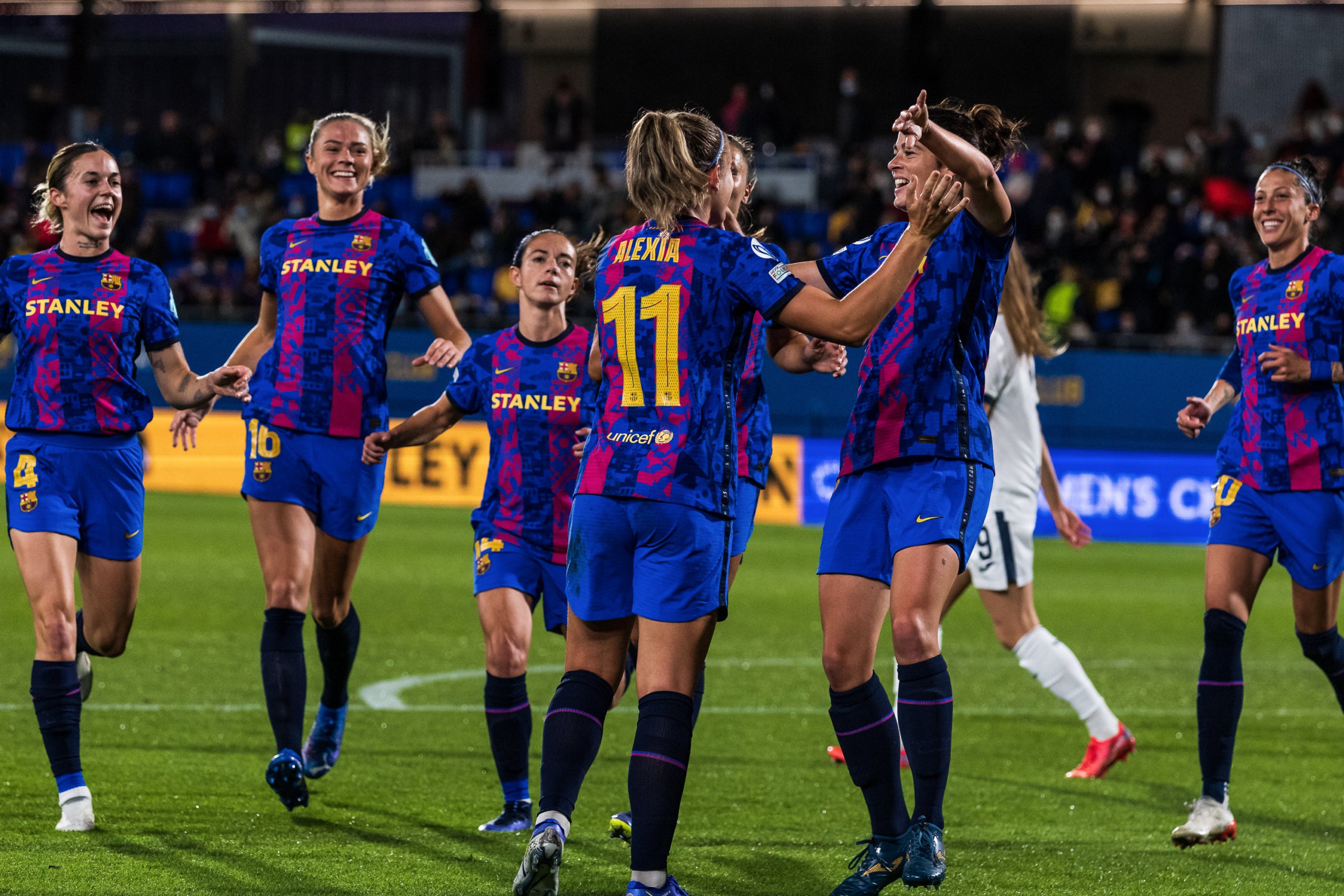 Les jugadores del Barça celebren un gol | Europa Press