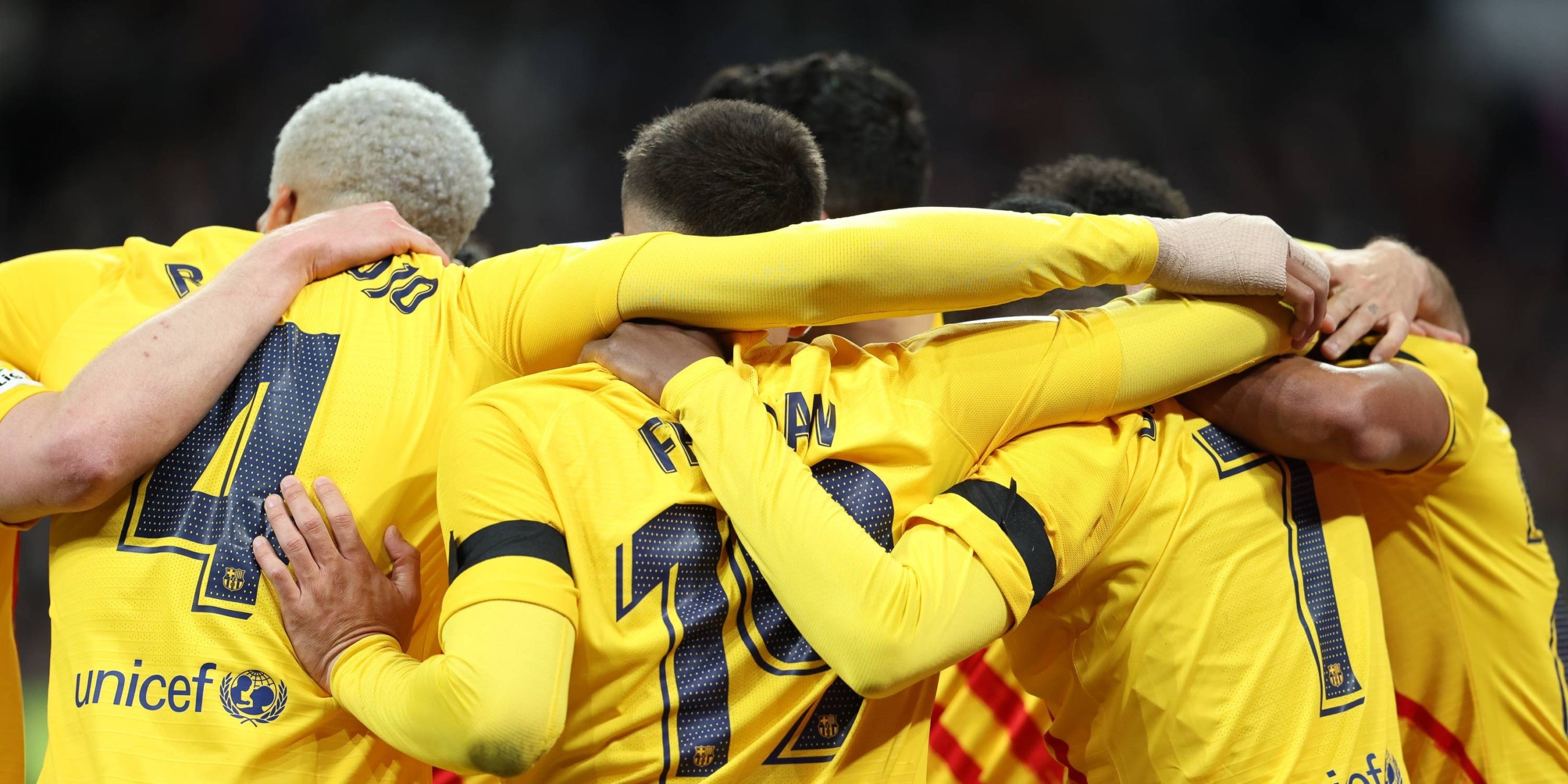 Els jugadors del Barça celebren un gol al Bernabéu | Europa Press