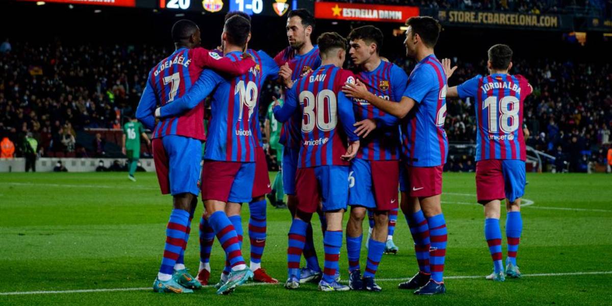 Los jugadores del Barça celebran un gol | FC Barcelona