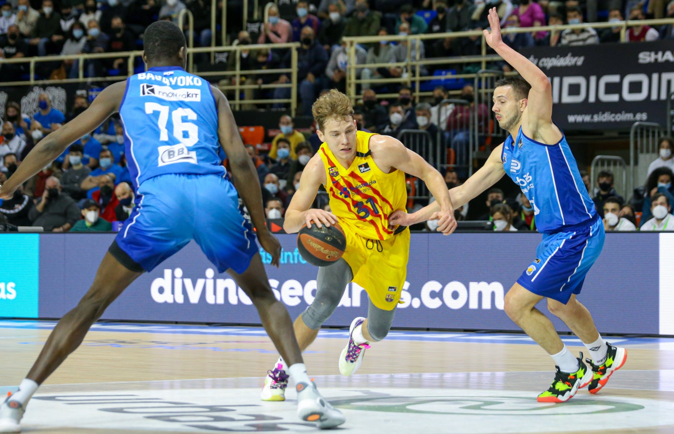 Rokas Jokubaitis, durant el partit contra el Fuenlabrada | FC Barcelona