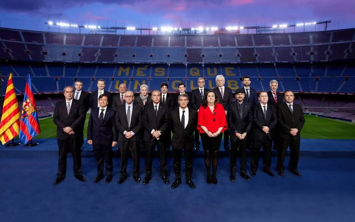 La junta directiva del Barça, presidida per Joan Laporta | FC Barcelona