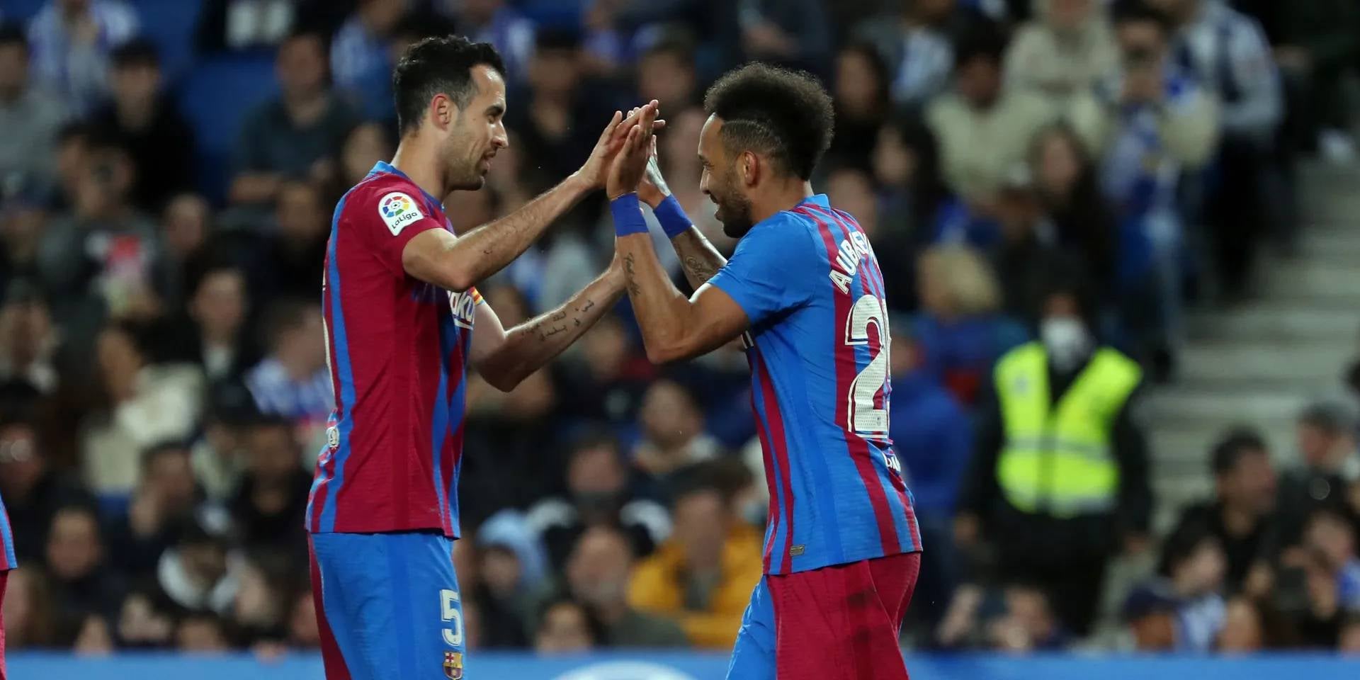 Busquets i Aubameyang, jugadors del Barça | FC Barcelona