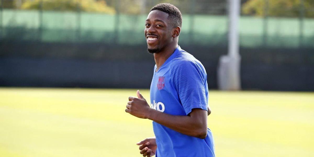 Ousmane Dembélé, durant un entrenament | FC Barcelona