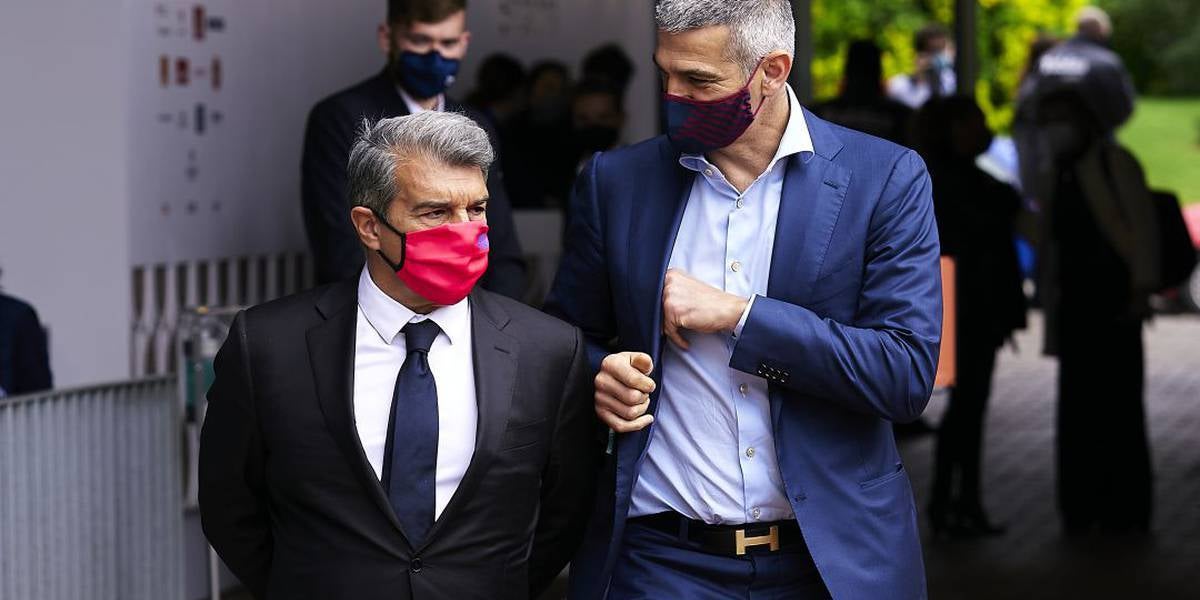 Enric Masip i Joan Laporta, en arxiu | FC Barcelona