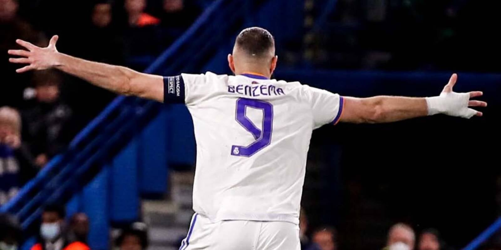 Karim Benzema celebra un dels seus gols contra el Chelsea | Reial Madrid