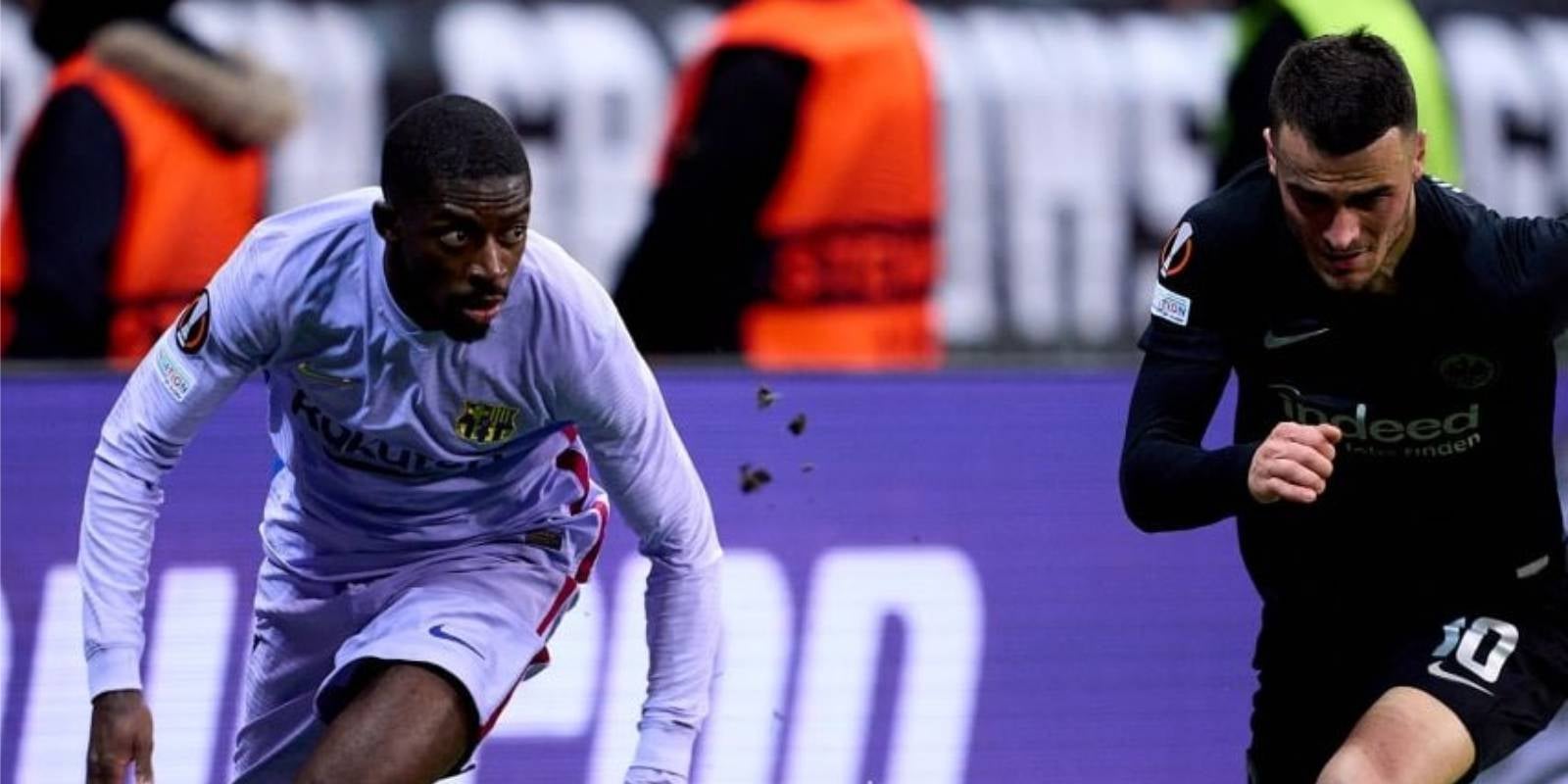 Ousmane Dembélé desequilibra Kostić | FC Barcelona