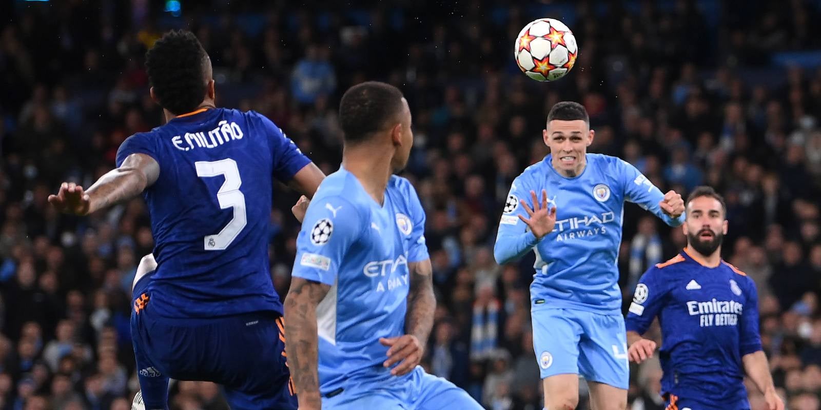 Phil Foden remata una pilota per fer el provisional 3-1 al Manchester City-Madrid | UEFA