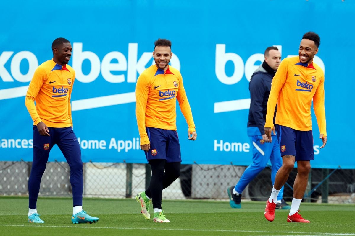 Martin Braithwaite, durant un entrenament | FC Barcelona