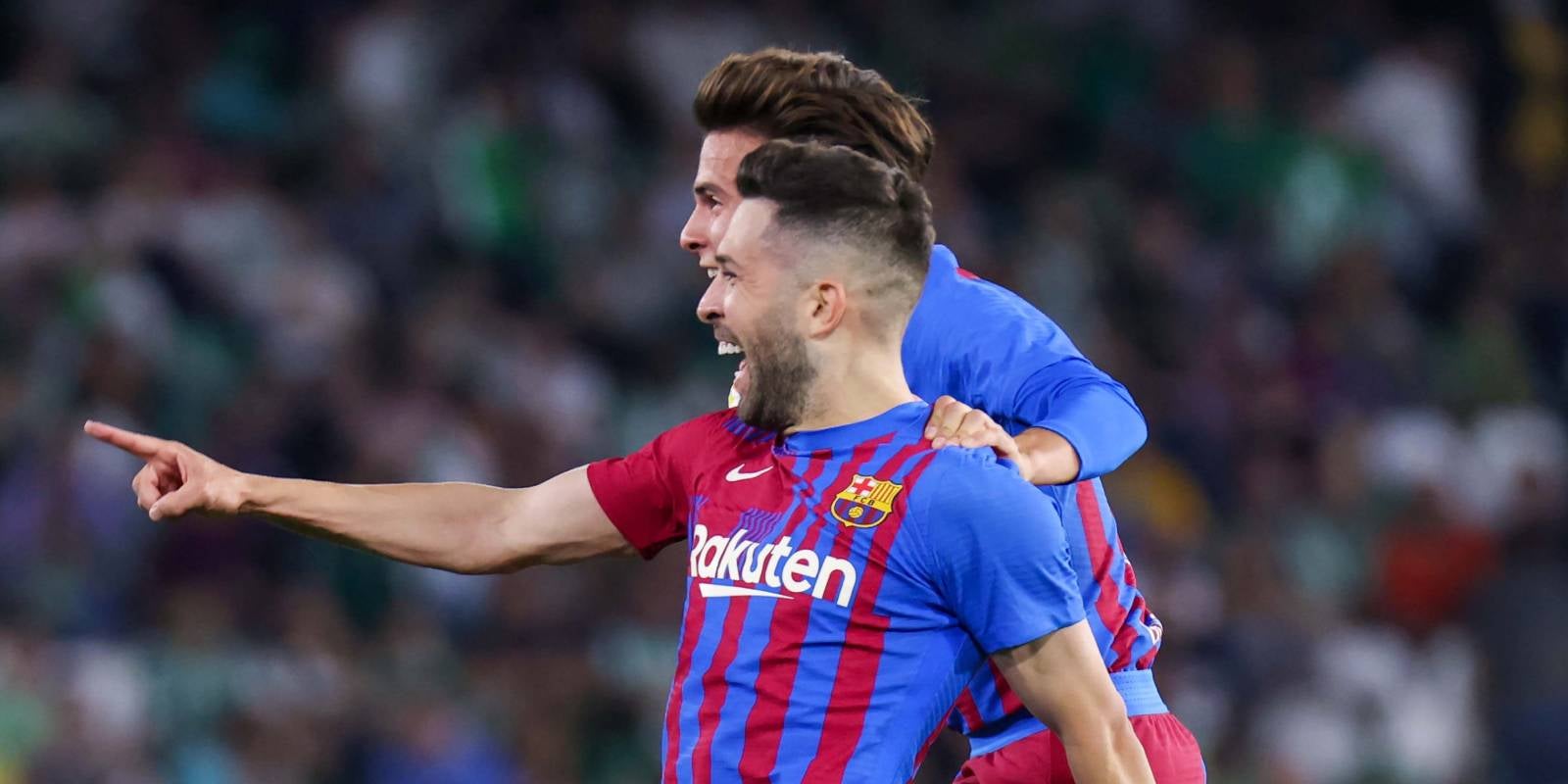 Jordi Alba celebra el seu gol | La Liga
