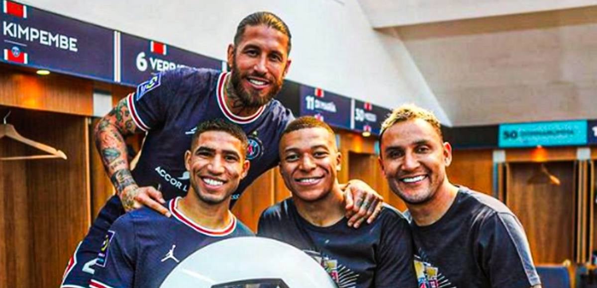 Mbappé, amb tots els jugadors del PSG que havien estat al Madrid | @KMbappe