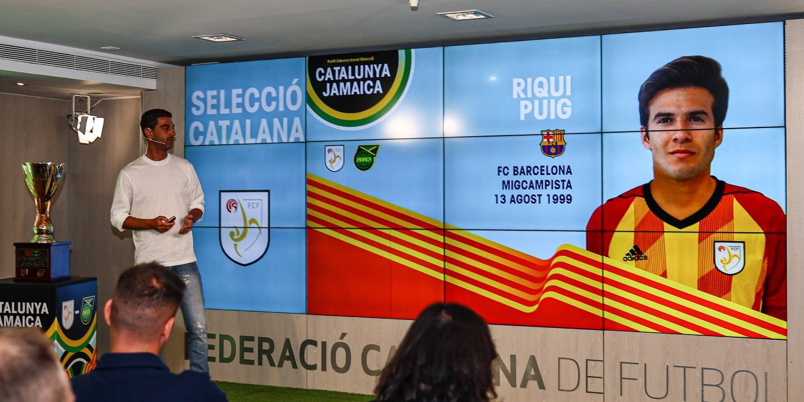 Gerard López, entrenador de la selecció de Catalunya de futbol masculí, presenta la convocatòria per jugar l'amistós contra Jamaica | @FCF_CAT