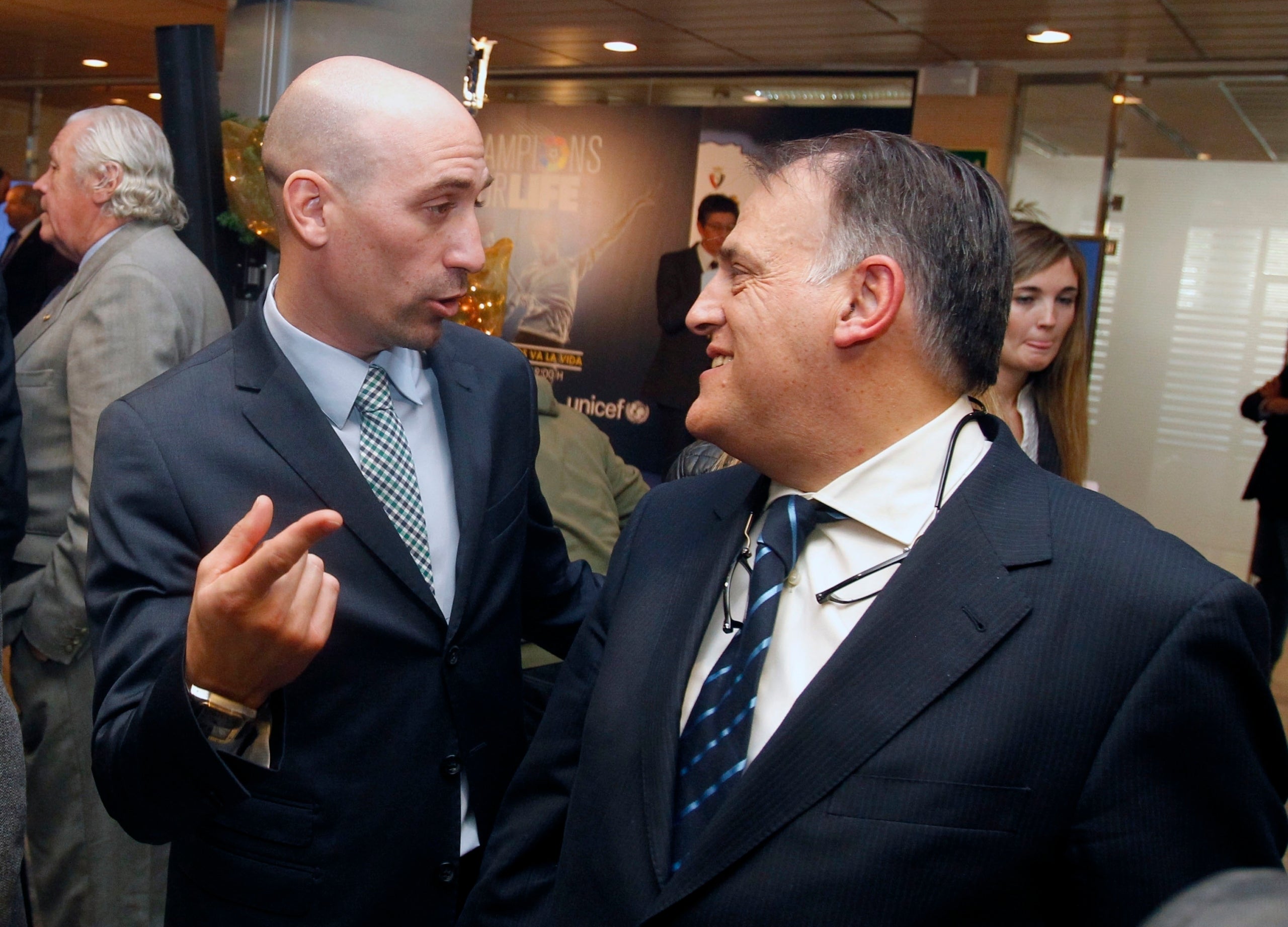 Luis Rubiales i Javier Tebas, en arxiu | Europa Press