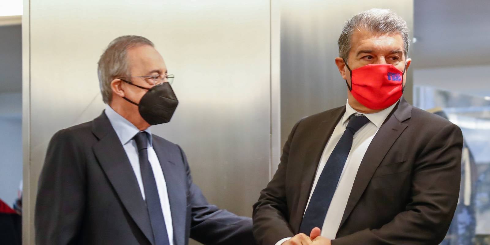 Florentino Pérez, president del Madrid, i Joan Laporta, del Barça | Europa Press