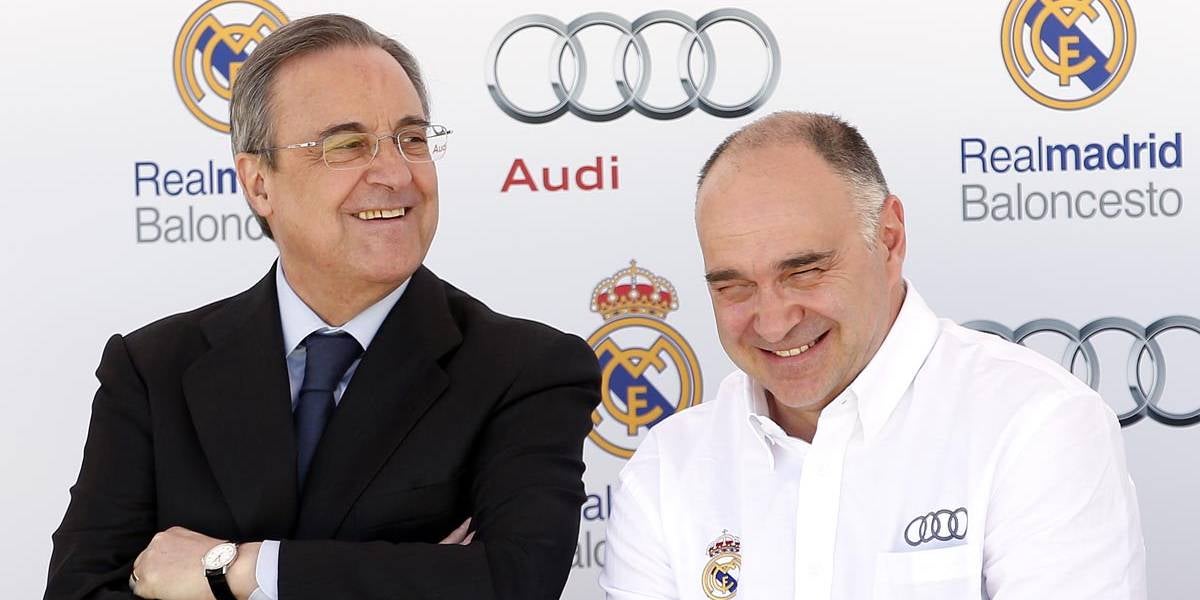 Florentino Pérez, amb Pablo Laso | Real Madrid