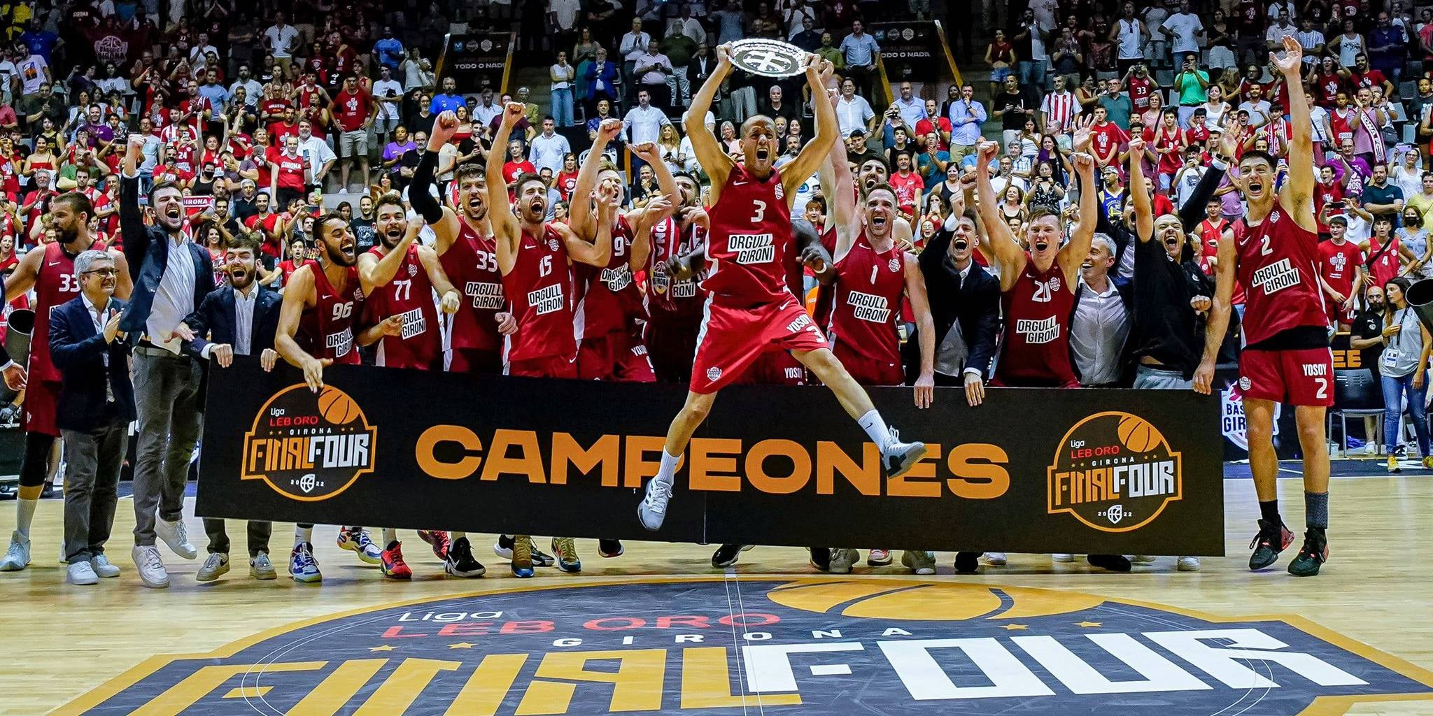 Jugadors del Bàsquet Girona després de pujar a l'ACB | Bàsquet Girona