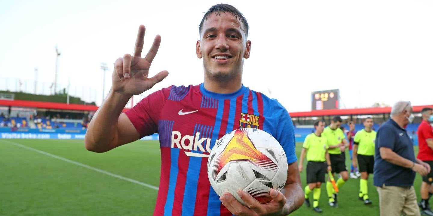 Rey Manaj, després d'un partit amb el Barça | FC Barcelona