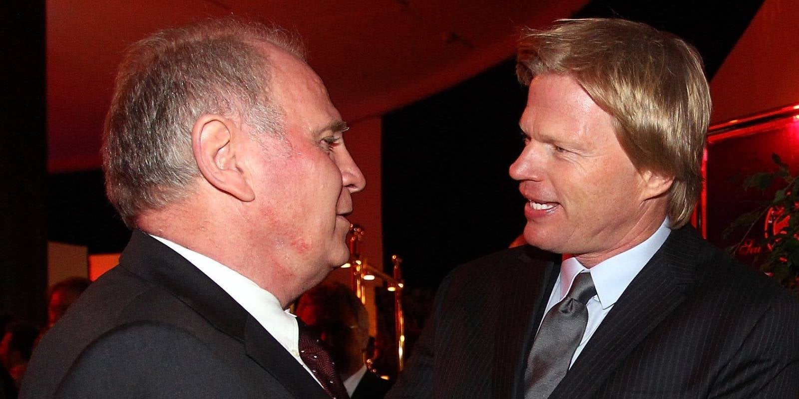 Uli Hoeness, presidente de honor del Bayern de Múnich, y Oliver Kahn, presidente del club | Bayern