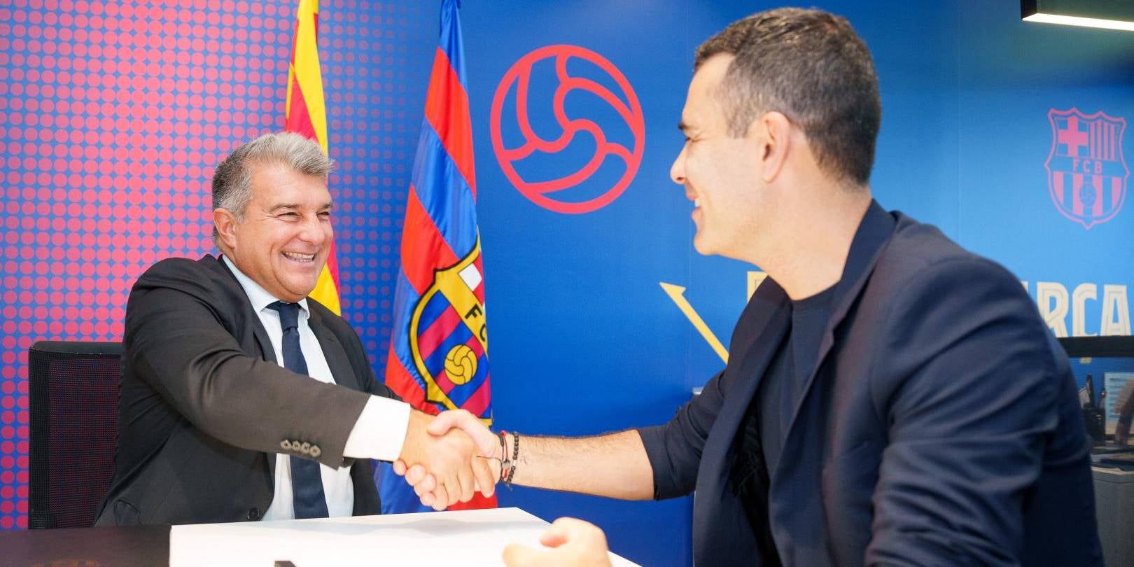 Rafa Márquez, amb Joan Laporta | FC Barcelona