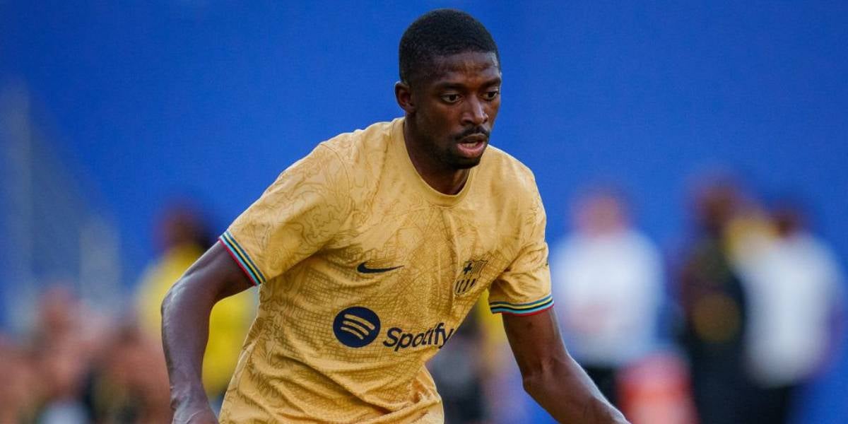 Ousmane Dembélé, durant el partit amistós contra la Juventus | FC Barcelona