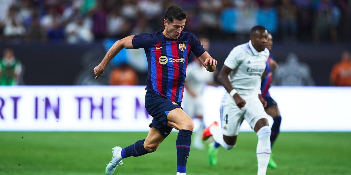 Robert Lewandowksi, en el seu debut com a blaugrana contra el Madrid | FC Barcelona