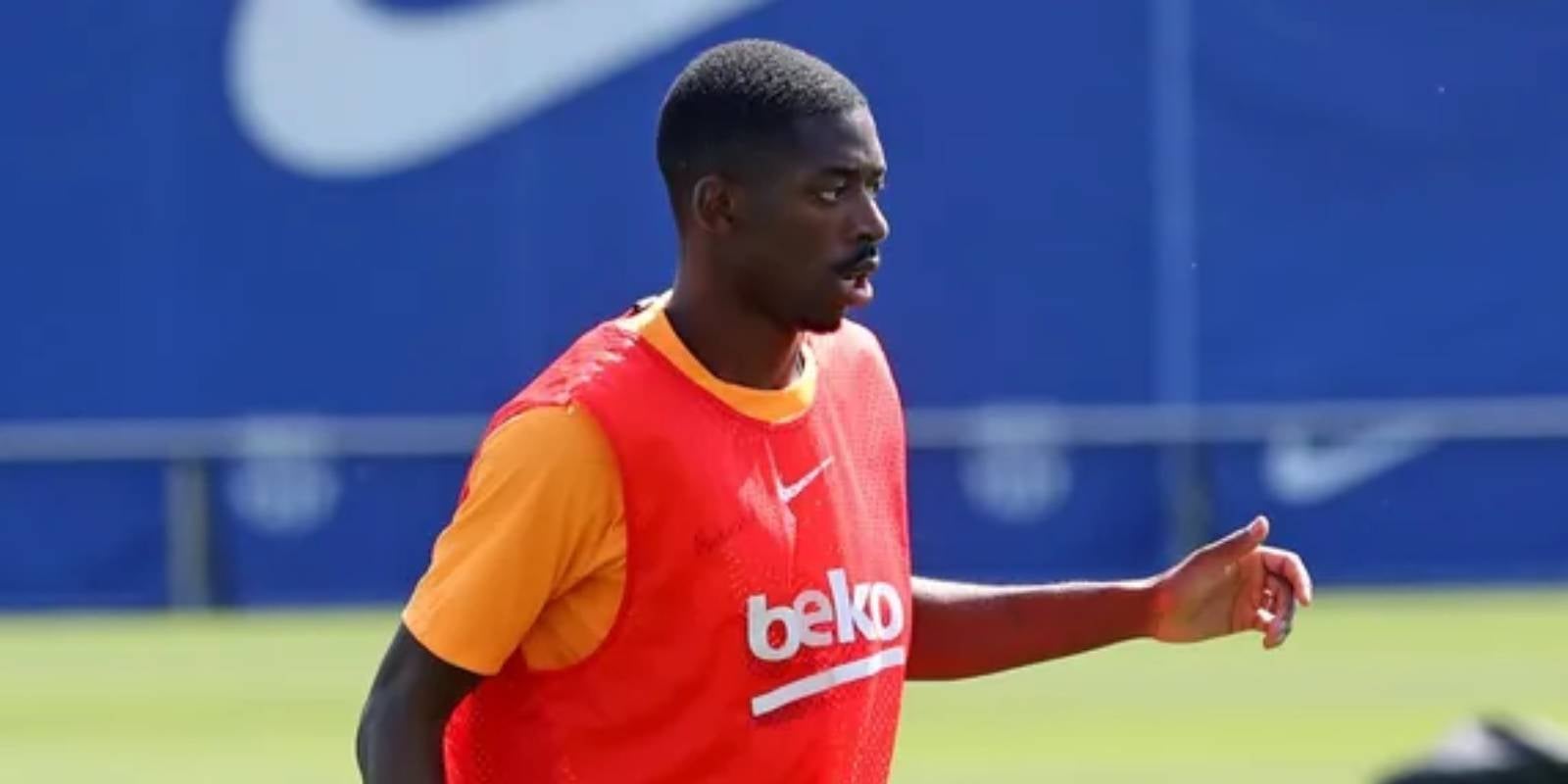 Ousmane Dembélé, davanter francès, durant un entrenament del Barça de la temporada 2021/2022 | FC Barcelona