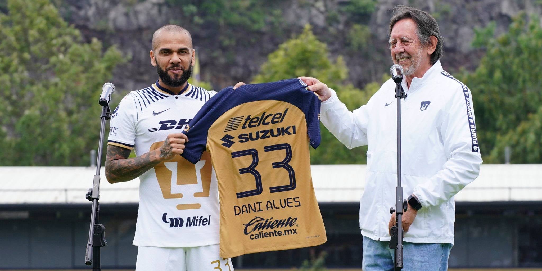 Dani Alves, amb la samarreta del Pumas | Pumas MX