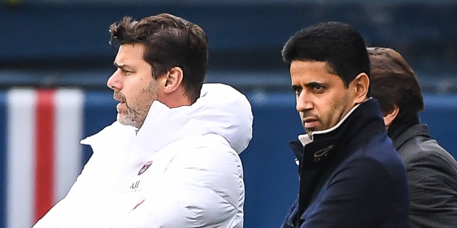 Mauricio Pochettino, exentrenador del PSG, i Nasser Al-Khelaïfi, president del mateix | Europa Press