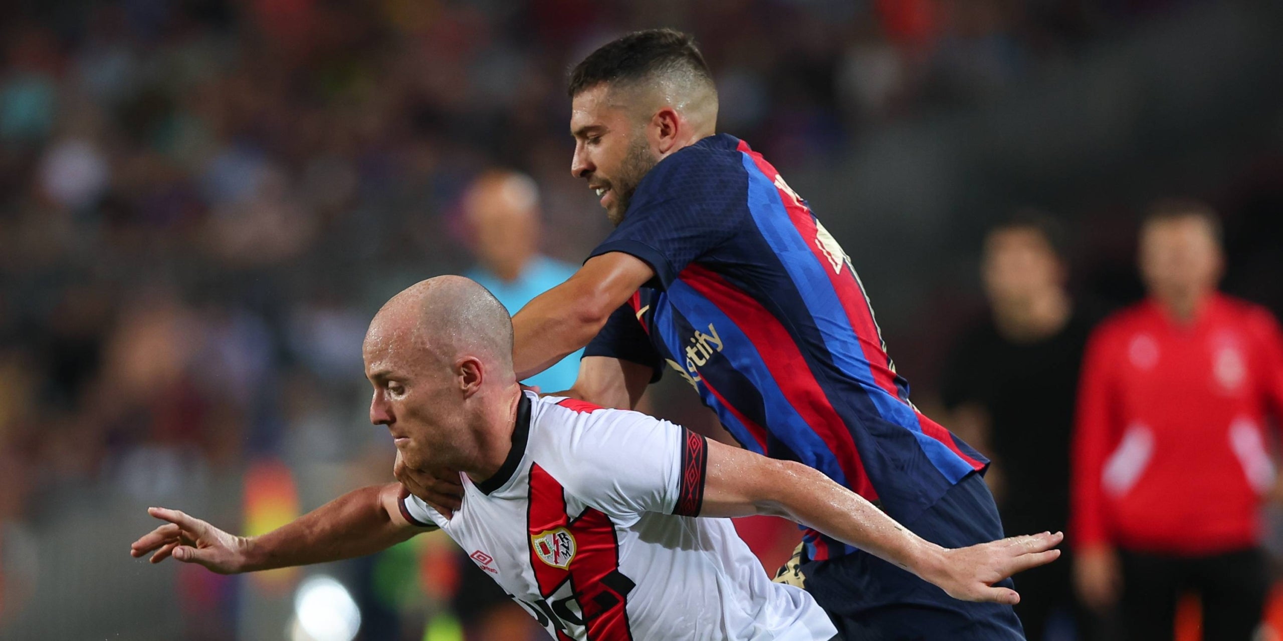 Jordi Alba, durant el partit contra el Rayo Vallecano | Europa Press