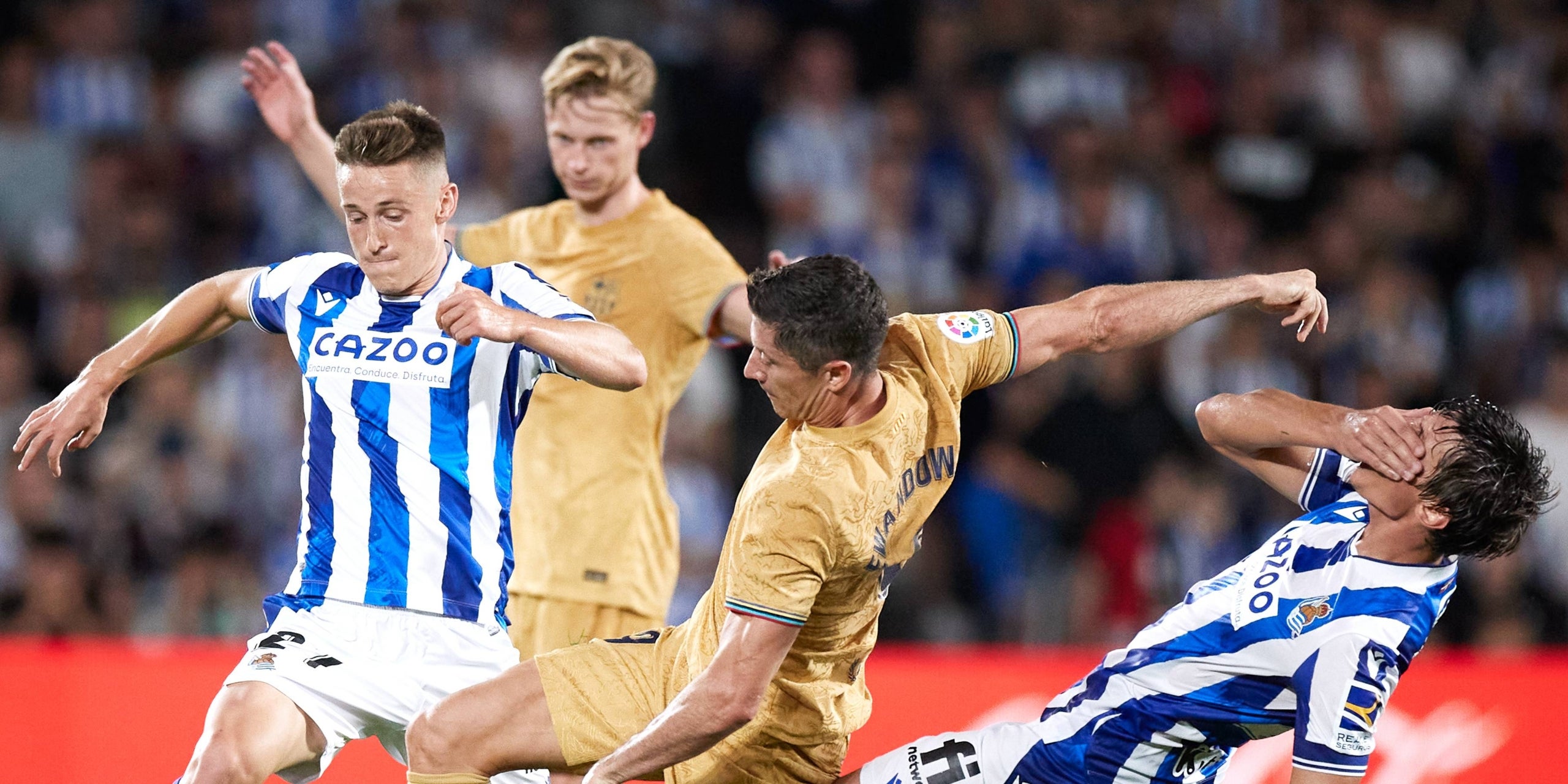 Lewandowski, durant un partit contra la Reial Societat | Europa Press