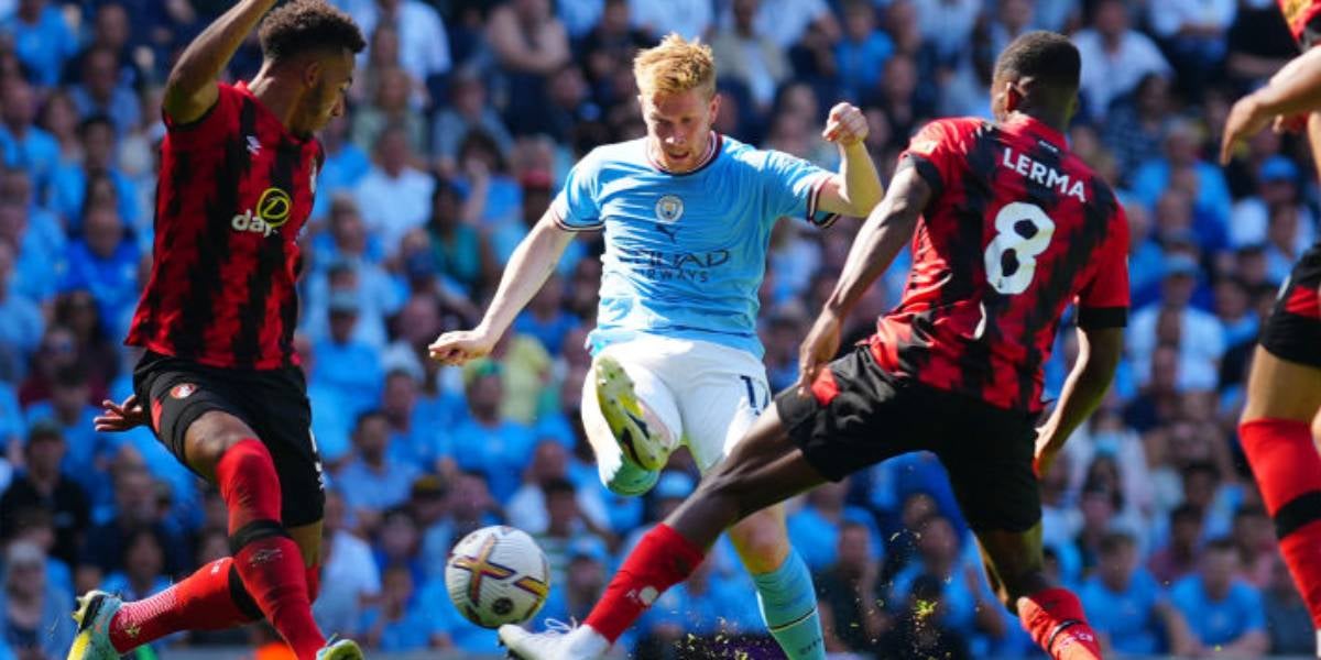 Kevin de Bruyne en el segon gol del Manchester City contra el Bournemouth | Premier League