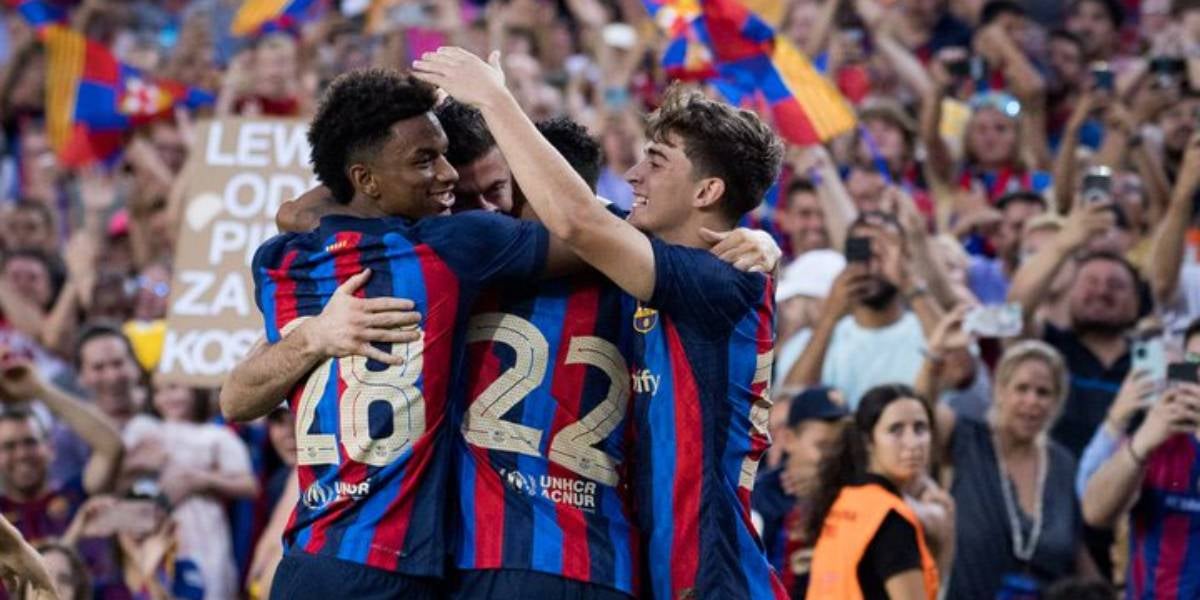 Jugadors del Barça celebrant un dels gols del club blaugrana | FC Barcelona