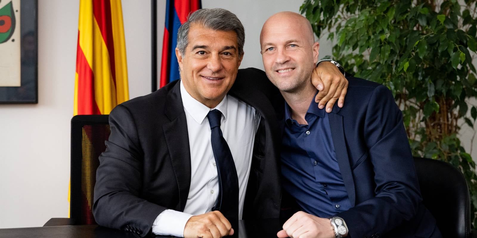 Joan Laporta, president del Barça, i Jordi Cruyff, nou director esportiu | FC Barcelona