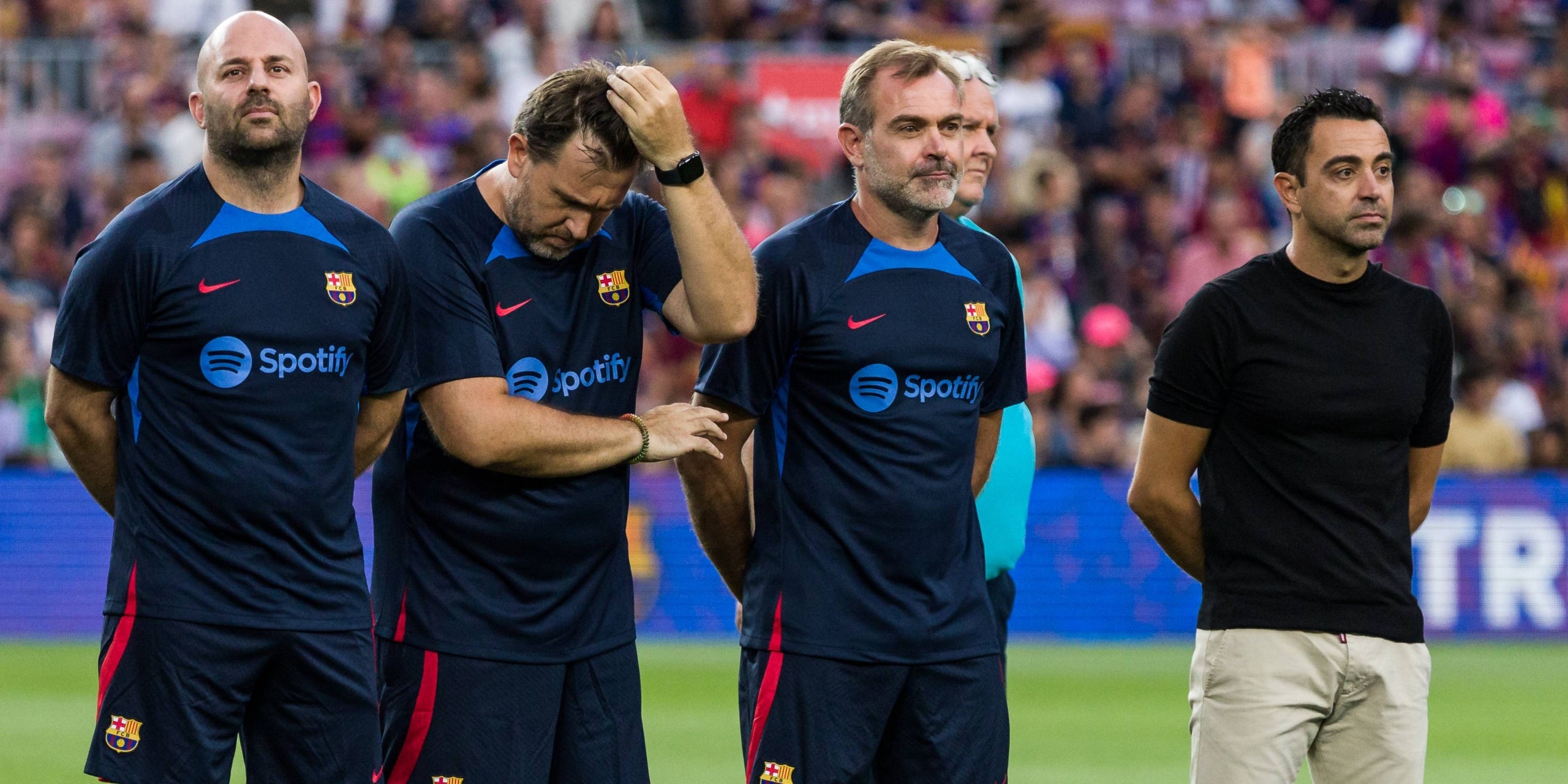 El equipo técnico de Xavi Hernández | Europa Press