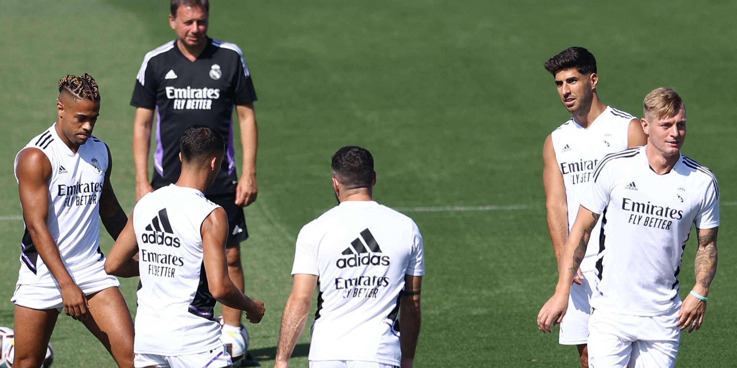 Marco Asensio, durant un entrenament amb el Madrid | Europa Press