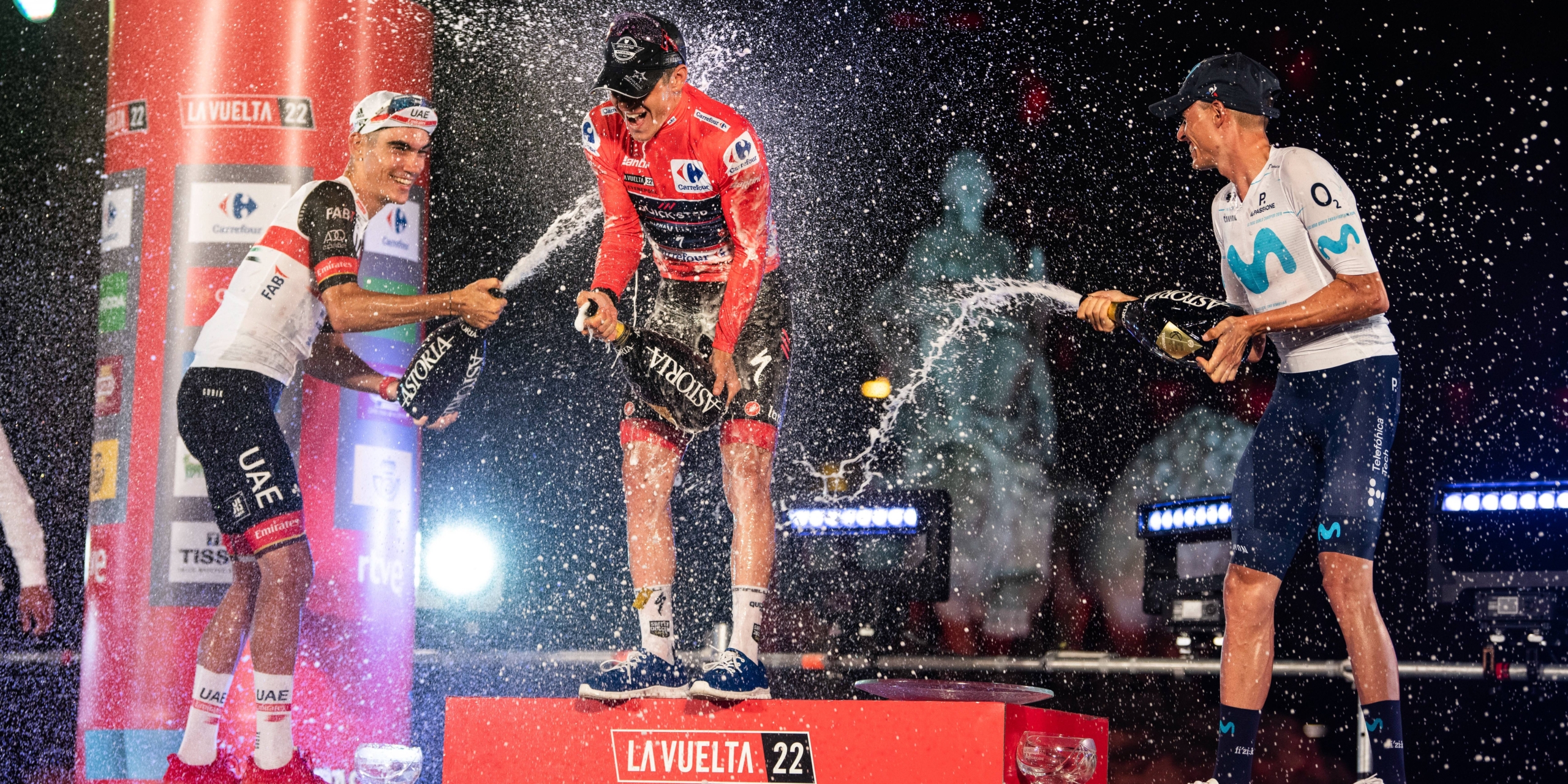 Remco Evenepoel, en el podio de la Vuelta | Europa Press