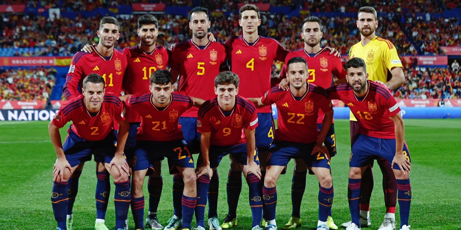 Onze inicial de la selecció espanyola contra Suïssa | Selección Española de Fútbol