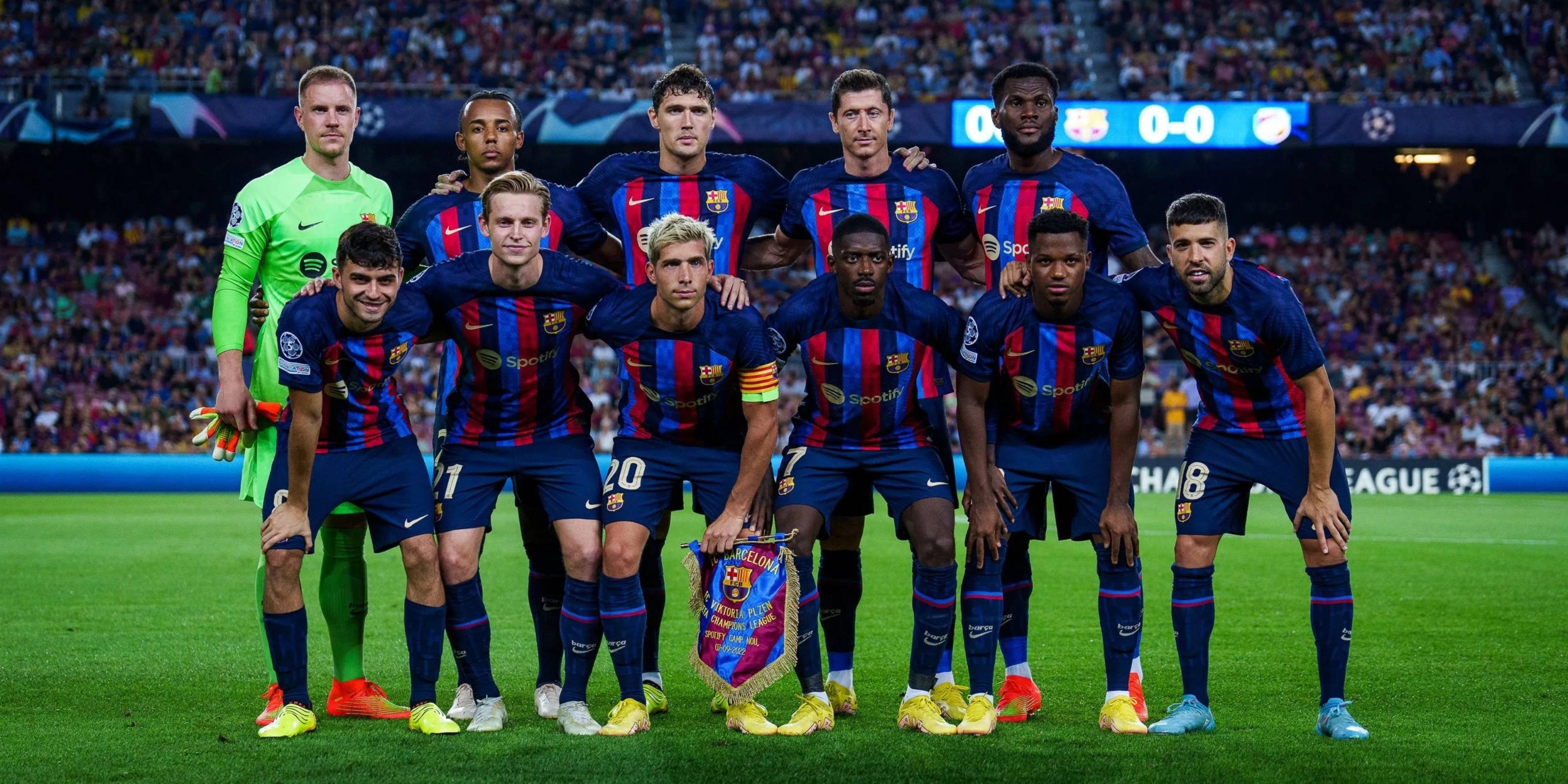 El once inicial del Barça contra el Viktoria Pilsen | FC Barcelona