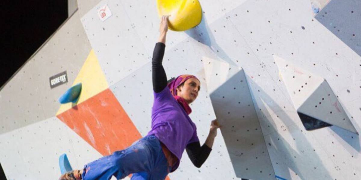 Enlaz Rekabi, escaladora iraniana | @elnaz.rekabi
