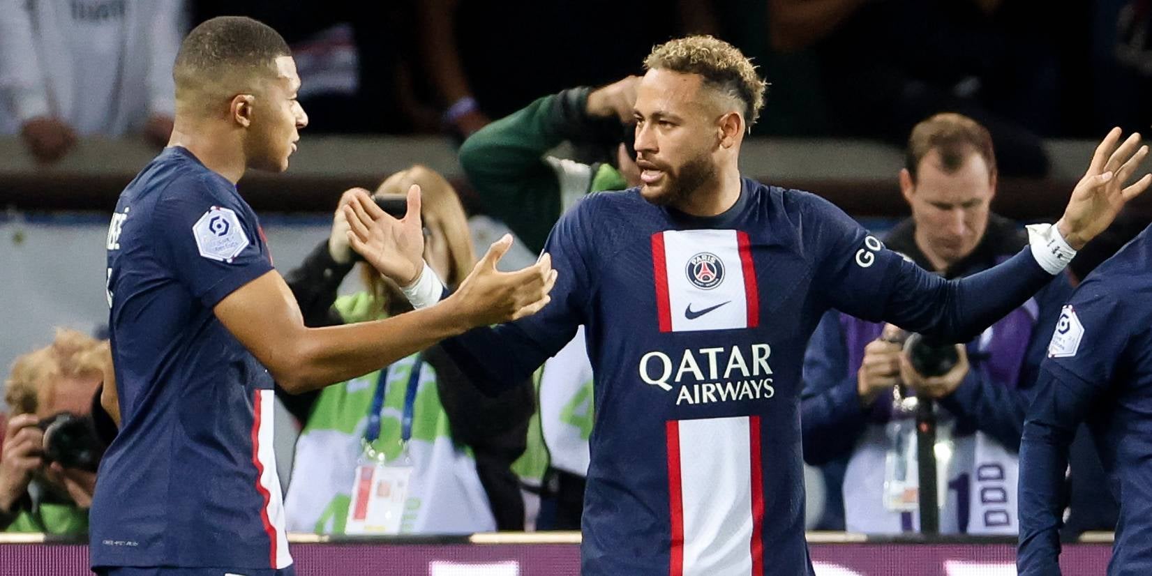 Mbappé y Neymar, durante un partido | Europa Press