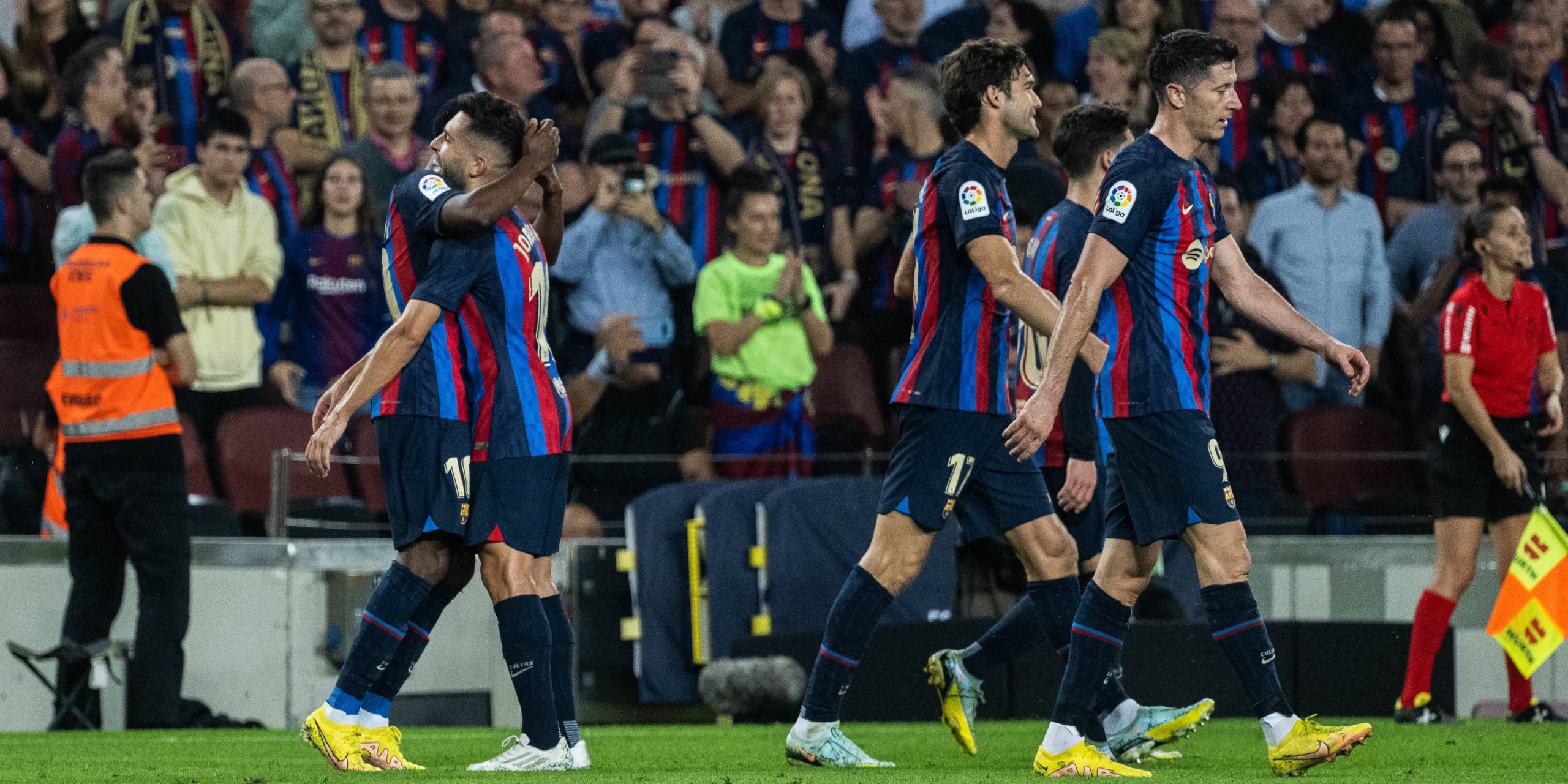 Los jugadores el Barça, celebrando un gol | Europa Press