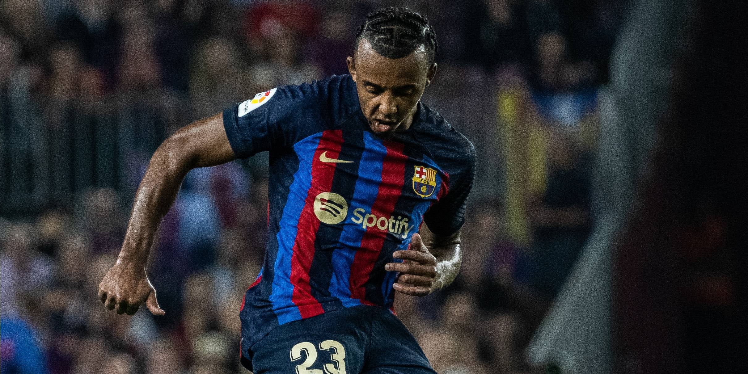 Jules Koundé, durante un partido con el Barça | Europa Press