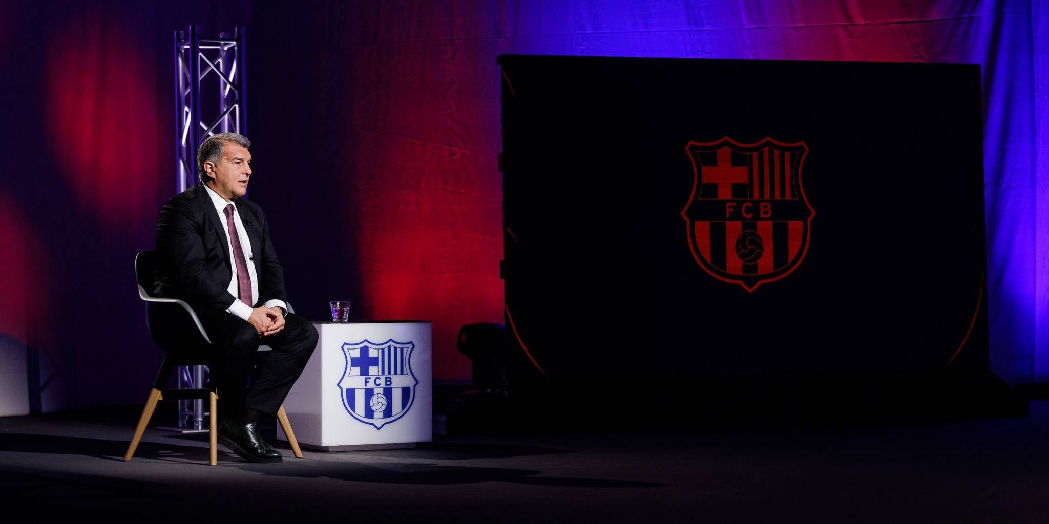 Joan Laporta, durant una entrevista amb Barça TV | FC Barcelona