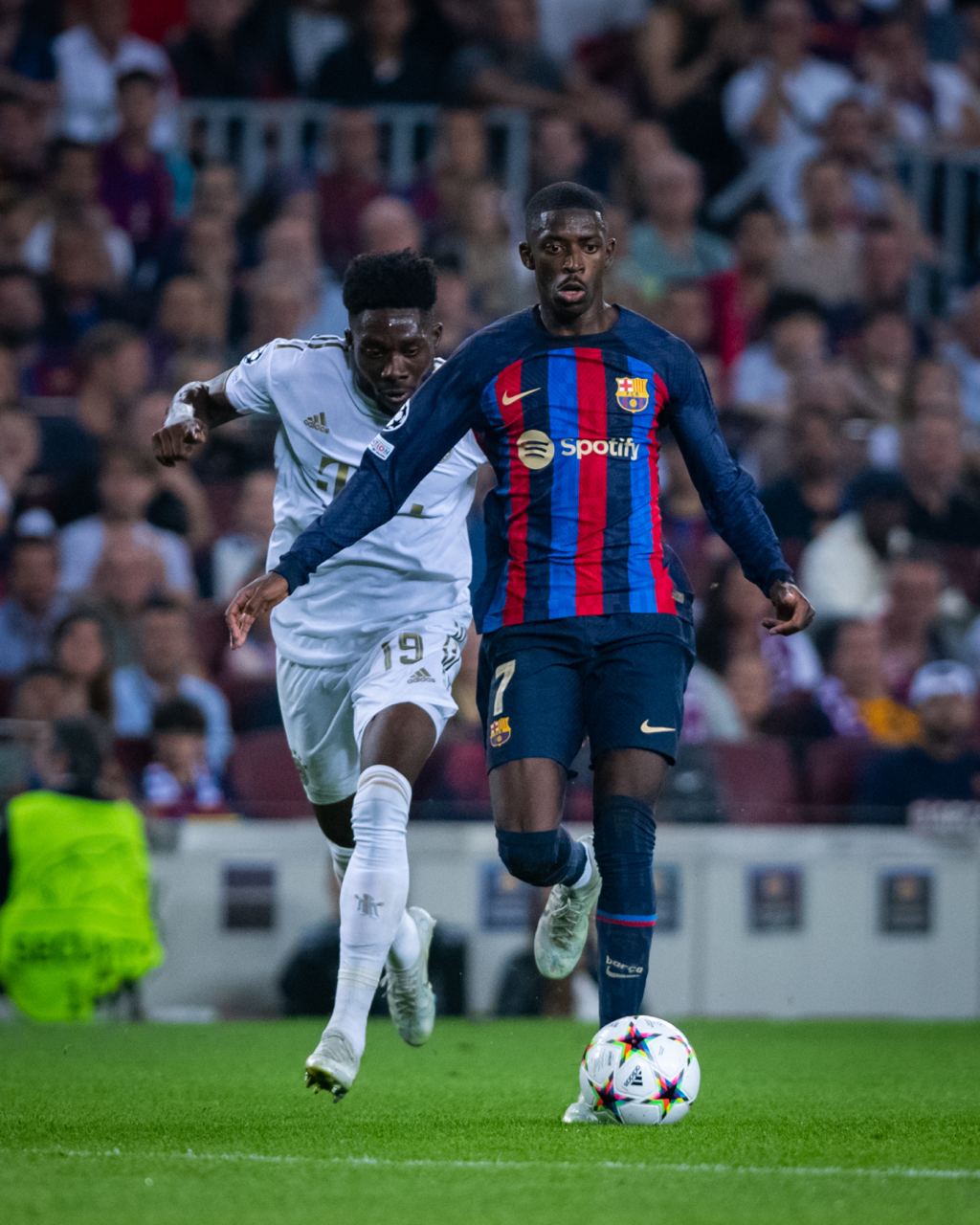 Dembélé, durant el Barça-Bayern | FC Barcelona