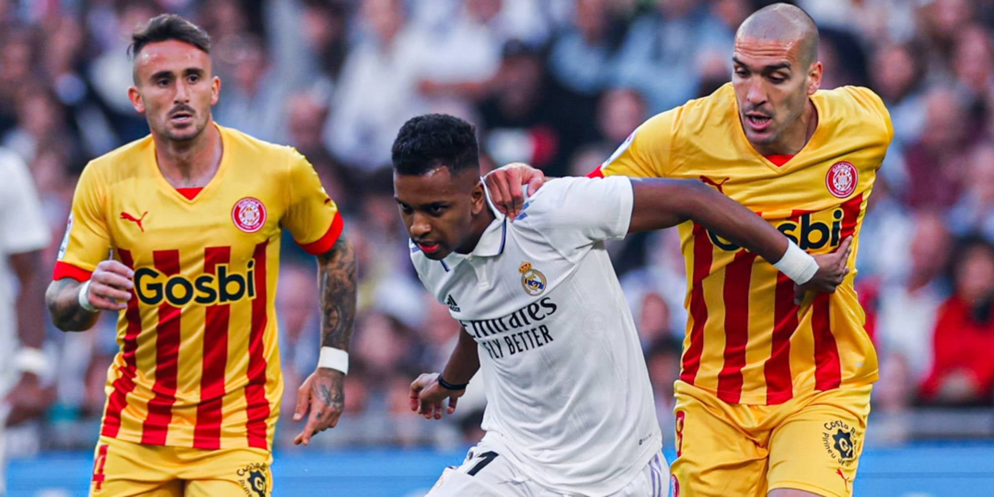 Aleix García i Oriol Romeu, amb Rodrygo | @realmadrid