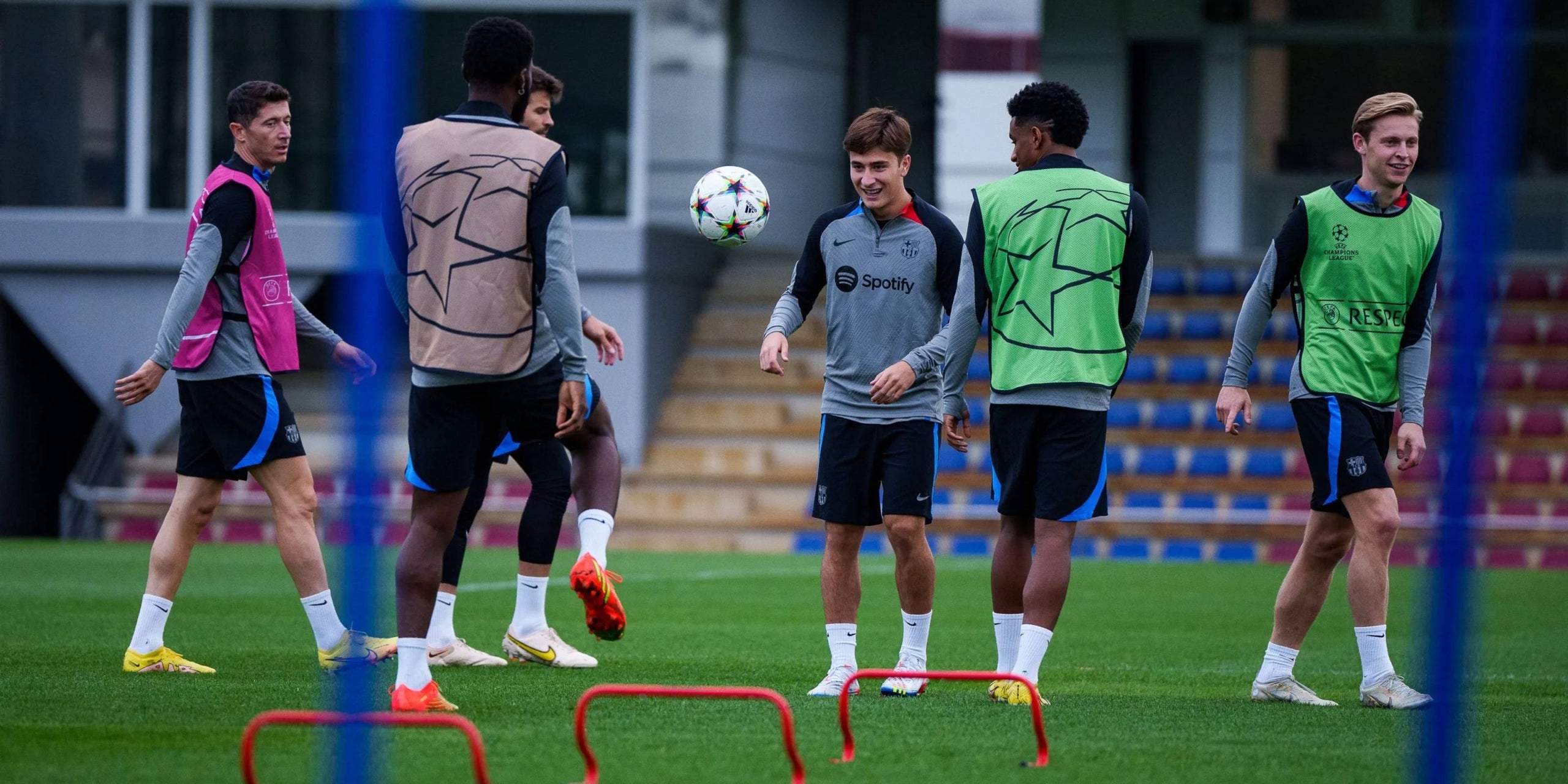 Los jugadores del Barça, antes del partido contra el Inter | FC Barcelona
