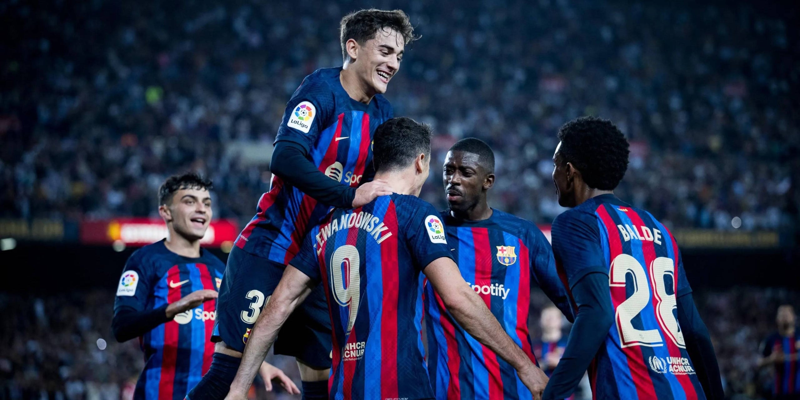 Els jugadors del Barça celebren un gol contra l'Athletic | FC Barcelona